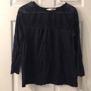 Blue Bell Sleeve Blouse